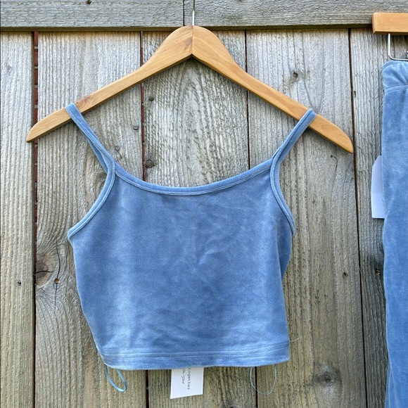 Better Together Blue Velour Tracksuit Three Piece Set - Picture 7 of 10